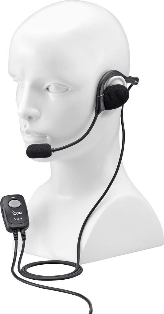 Icom HS-95 Черный Компактный Гарнитура на шею с микрофоном (Требуется VS-2LVS-2SJ)