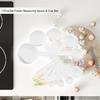 11Pcs/Set Plastic Measuring Spoon & Cup Set BPA-Free Baking Measuring Tool for Flour Sugar Salt Liquid Multifunctional Kitchen Household Meter