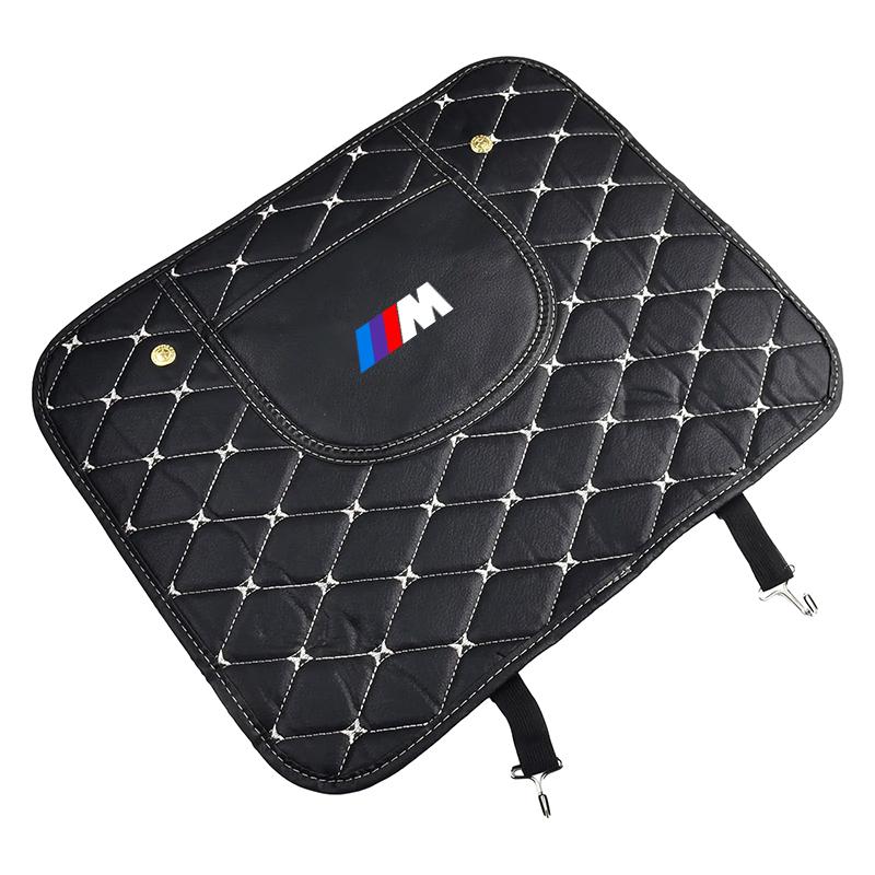 M ЛОГОТИП Автомобильные защитные коврики от ударов ногами PU Кожа Защитная накладка на спинку автосиденья для BMW M X6 X1 X2 X3 X4 X5 X7 E46 E39 E90 E36 E60 E34 E30 F30 E71 F10 F10 E34 E92