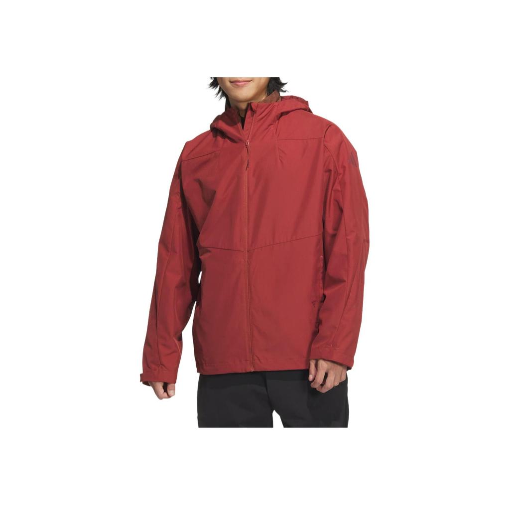 Adidas Теплая удобная приятная для кожи ветрозащитная куртка мужская куртка мягко-коричневая мягко-красная JZ8400