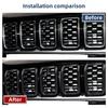 Black Front Center Bumper Grille Grill Cover Trim for Jeep Grand Cherokee +