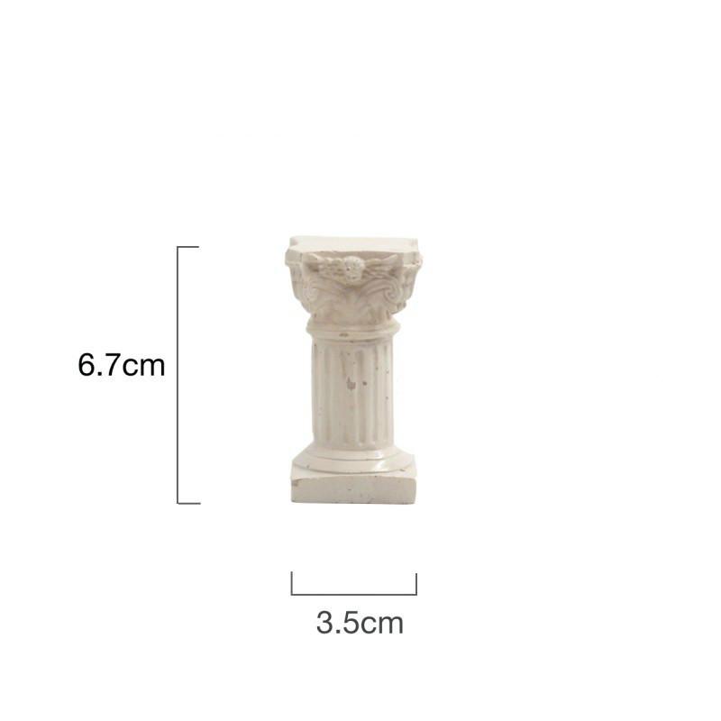Roman Column Miniature Figurines Decorative Small Ornaments Resin Crafts Miniature Fairy Garden Accessories Mini Decoration