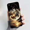 Phone Case For ZTE Blade V70 Max/Nubia V70 Max Soft Silicone Black Case Bright Pattern Pink Sand Beach,Garden Shockproof Shell