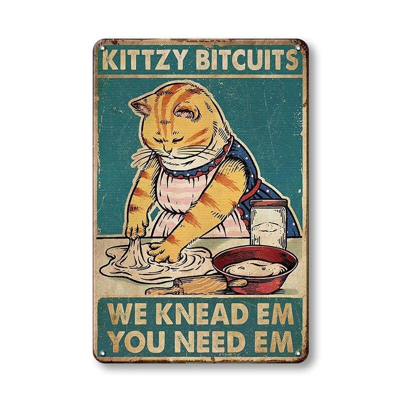 Винтажные металлические плакаты с черным котом, жестяная вывеска, мой Господь, настенные панно, забавные украшения, настенная живопись, модный стиль, домашний железный декор