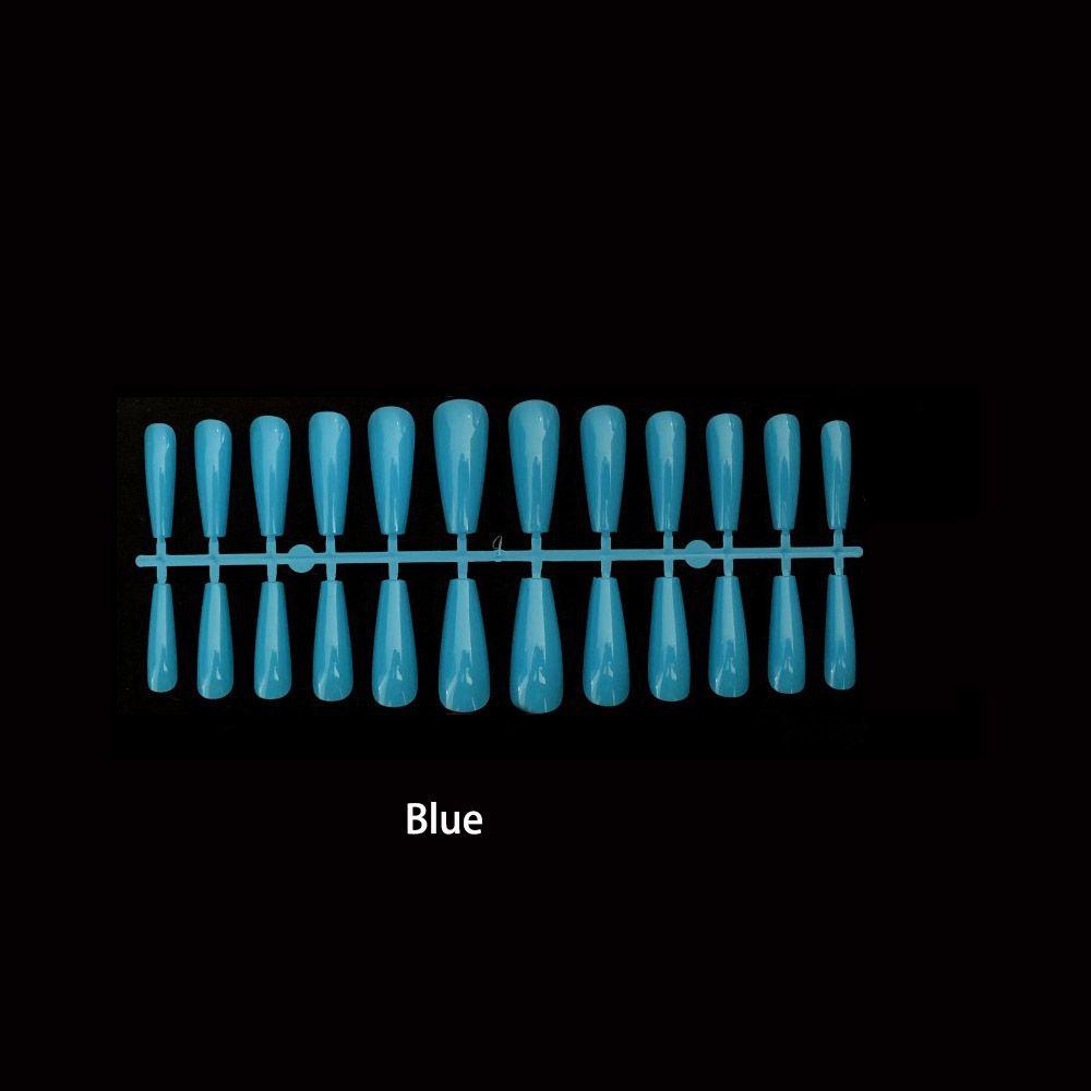 24 шт./набор художественных маникюрных накладных ногтей с полным покрытием, накладные ногти в форме балерины, накладные ногти в форме гроба
