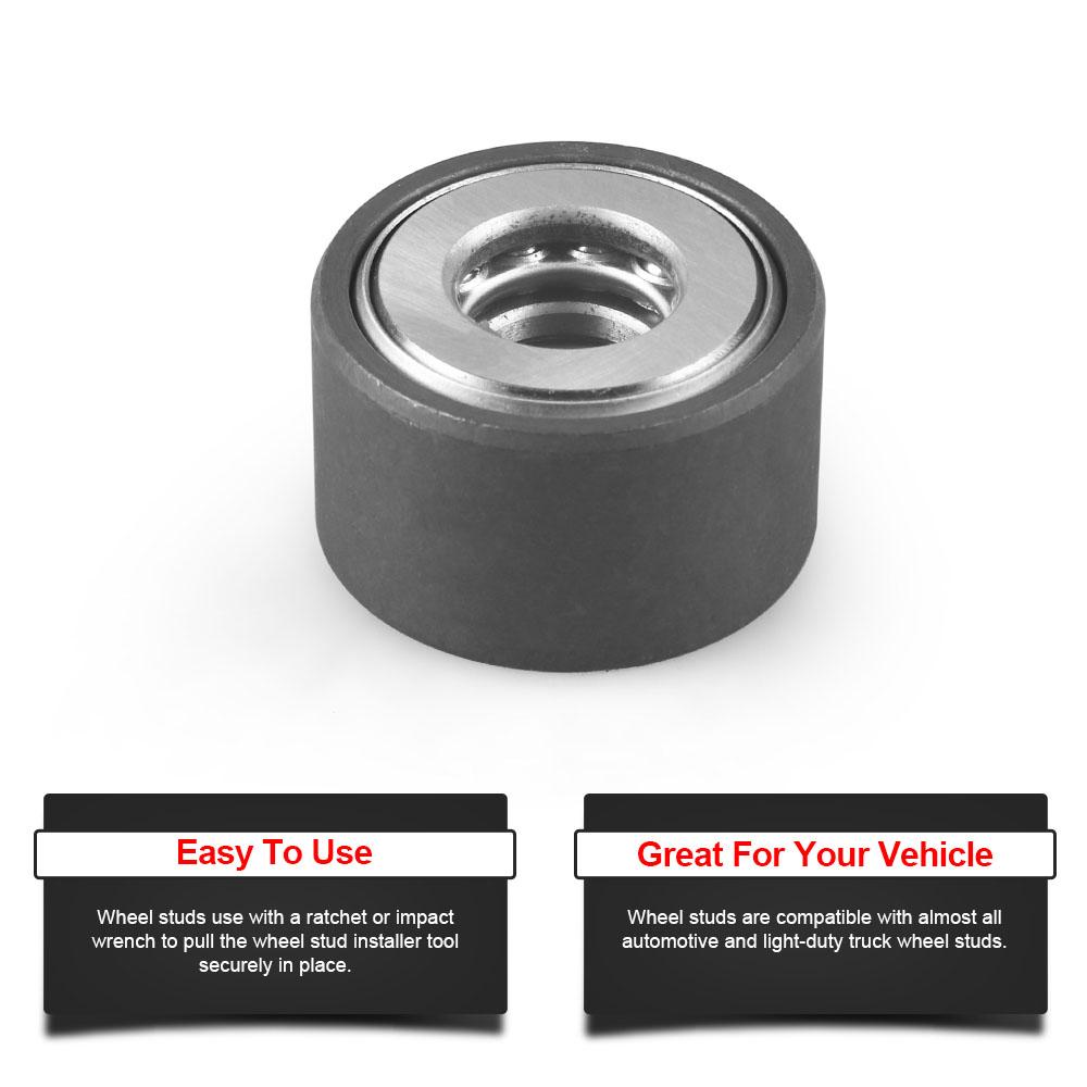 Wheel Stud Installer Tool Wheel Bolt Installer With 3/4" Hex Wheel Lug Nuts 12x1.5, 12x1.25,14x1.5 For Most Car/Light-Duty Truck
