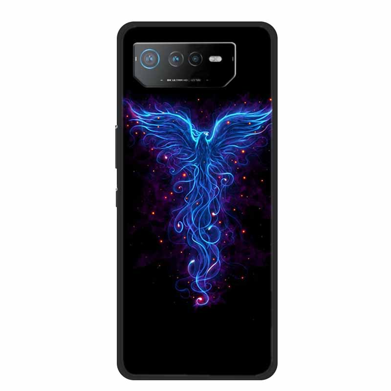 Чехол для телефона Asus ROG Phone 6D Ultimate Задняя крышка Черный ТПУ Силикон Мягкий Чехол Для Asus ROG Phone 6 Pro Чехол Phone6 Pro