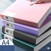 4 шт. А4 Утолщенная папка 100 страниц Информационная книга Большая емкость DIY Папка для файлов Многофункциональный Органайзер для документов Настольное хранение Праздничный подарок N