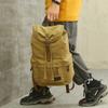 Men's Backpack Large Capacity High School Student School Bag Men's Trend Korean Edition Drawstring Canvas Backpack New