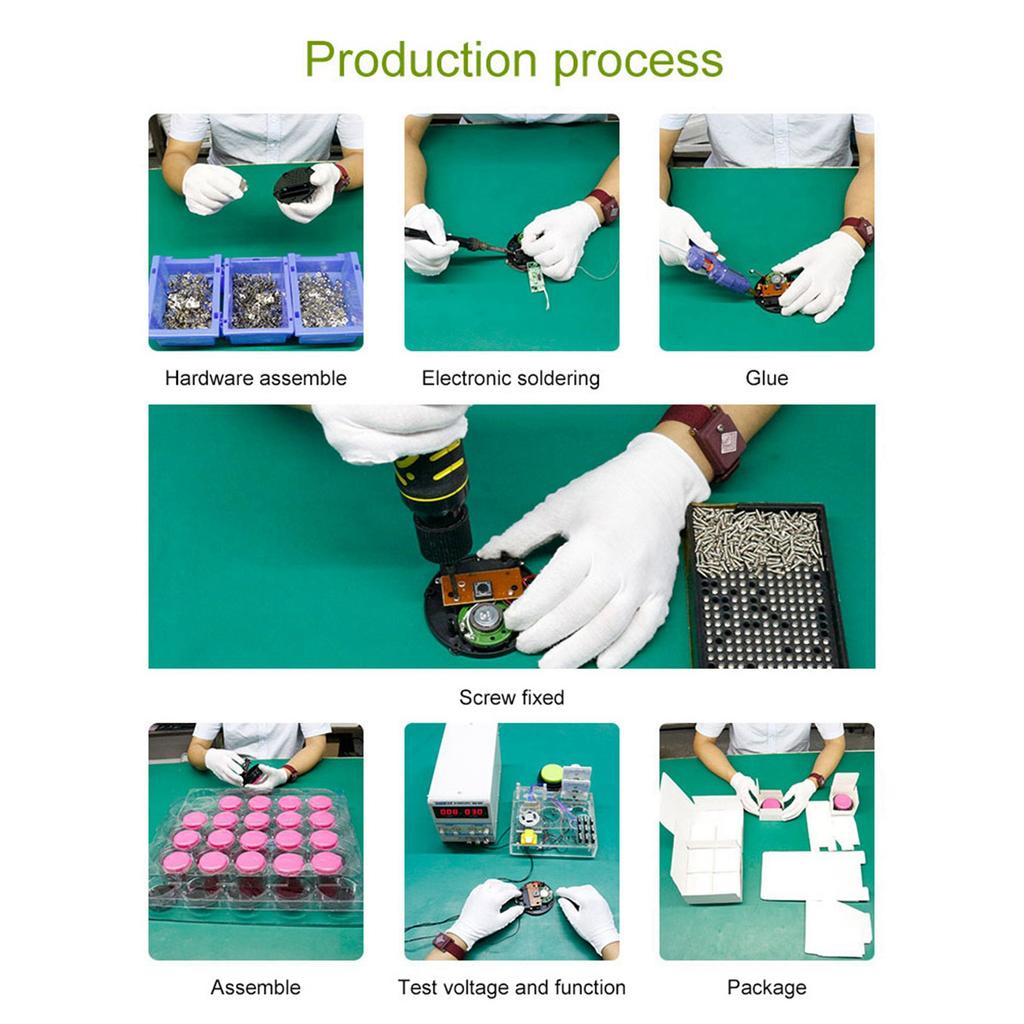 Звуковая кнопка Музыка Звук Зуммер со светом 30 секунд Запись Записываемая Говорящая кнопка