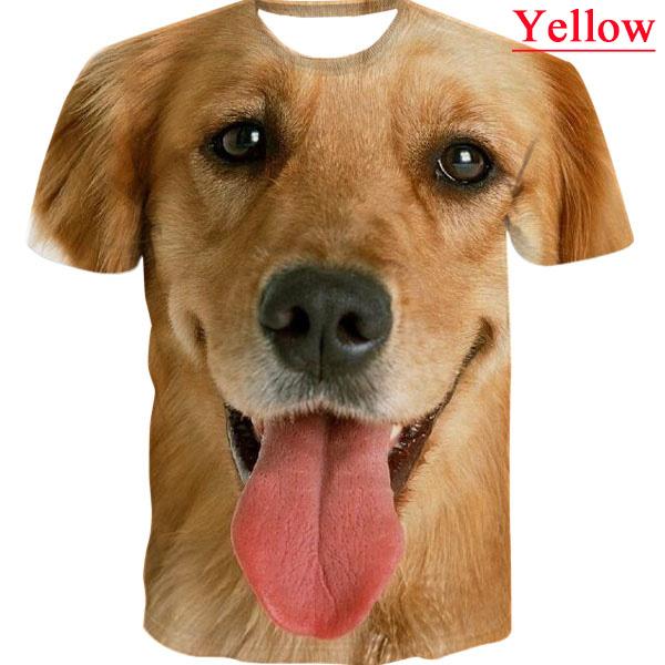 Весенне-летняя мужская футболка с 3D забавным животным принтом и круглым вырезом с коротким рукавом, топы, блузка