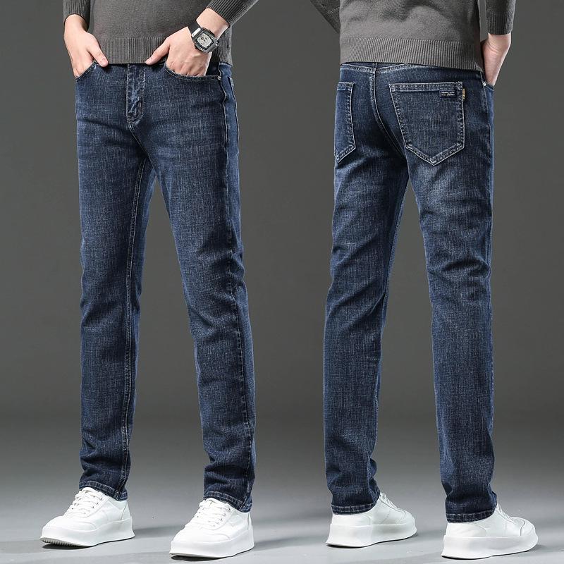 Men's Light Luxury Stretch Straight Jeans, Non-Fading, 2023 Spring/Autumn New Style
