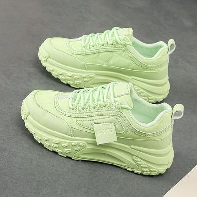 Модные весенние и осенние новые повседневные спортивные туфли с толстой подошвой, удобные легкие кроссовки