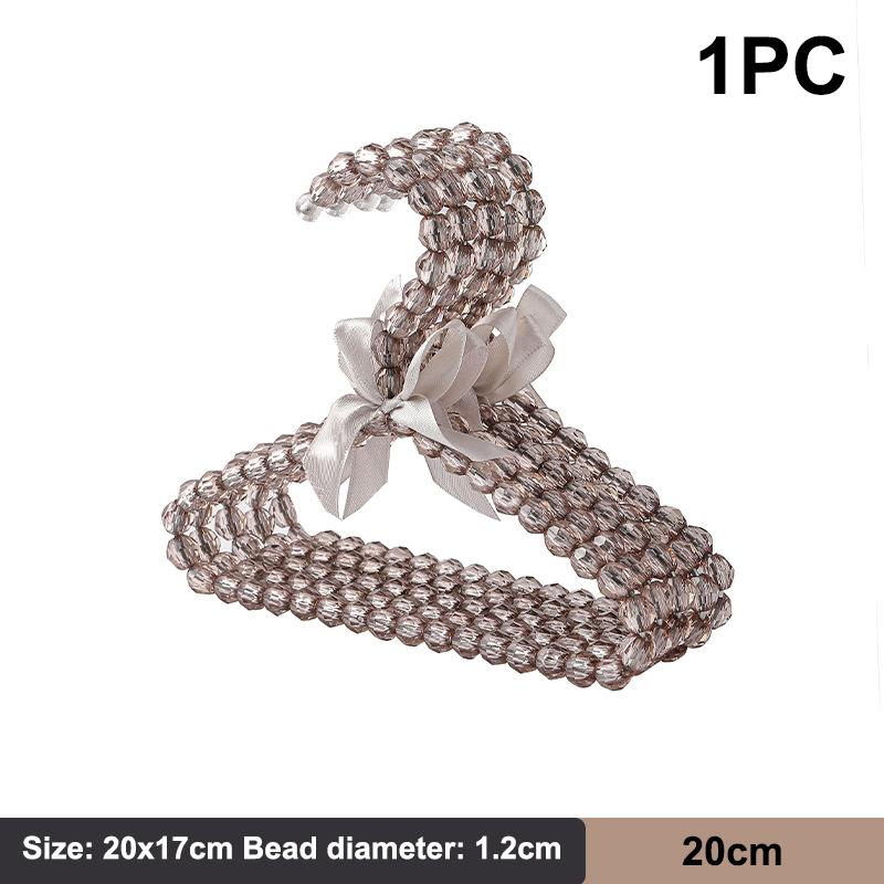 Pet Pearl Hanger Bow Durable Kids Hanger Elegant Clothes Organizer Clothespins Home Save-Space Clothes Storage Organizer
