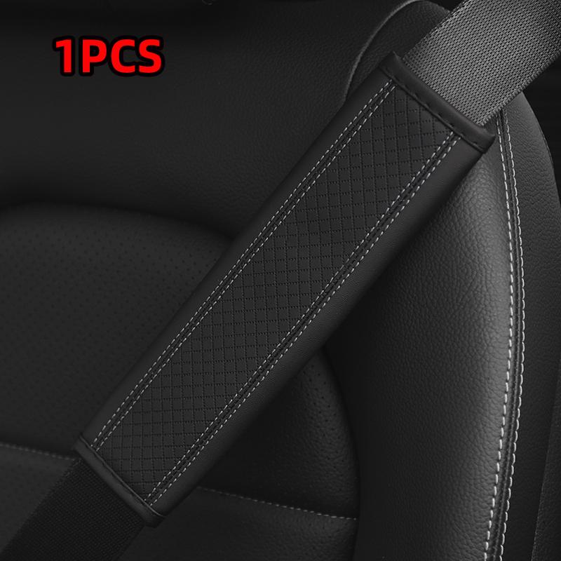 Автомобильные аксессуары, ремень безопасности из искусственной кожи, ремень безопасности, наплечный чехол, дышащий защитный ремень, набивка, автоинтер...