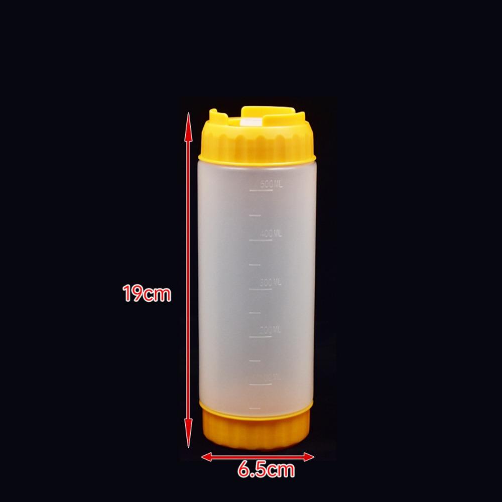 Double Head Squeeze Sauce Bottle In First Out First Salad Dressing Bottle Ketchup Picnic Cooker