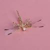 Fashion Fancy Bridal Hair Clip Baroque Women Jewelry Dragonfly Hairpins Gold Wedding Headdress