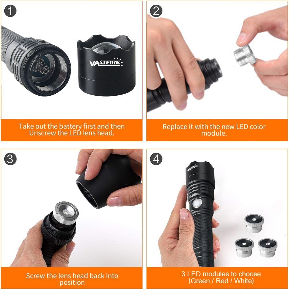 850nm/940nm IR Flashlight Torch 400 Yard Zoom Tactical LED Infrared Radiation Flashlight Lamp Night Vision Torch Hunting Lantern