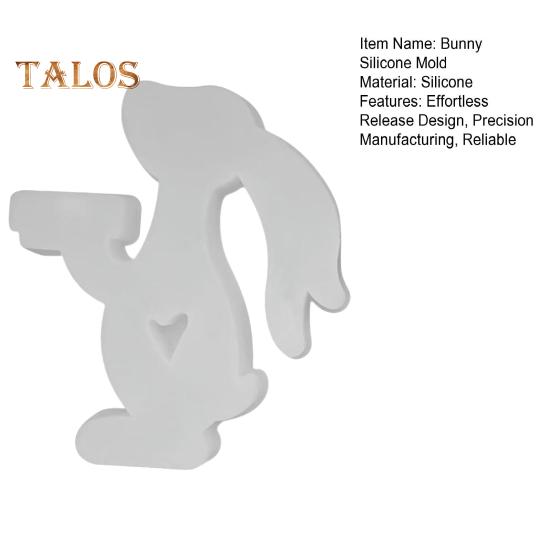 Силиконовая форма «Пасхальный кролик» для поделок своими руками Силиконовые формы «Кролик» для лепки из глины Легкосъемные литейные формы Многоразовые формы для мыла «Кролик»