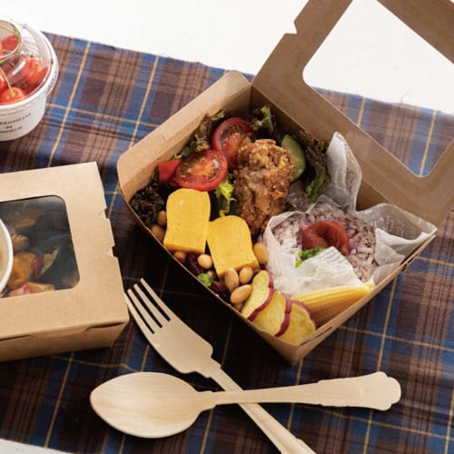 КОРОБКИ ДЛЯ ДЕЛИКАТЕСОВ HEADS, 16,5 x 4,6 x 13 см, Коричневые, 50 штук, Пищевые, Маслостойкие, Водостойкие контейнеры с окошками, Крафт, Идеально подходят для доставки