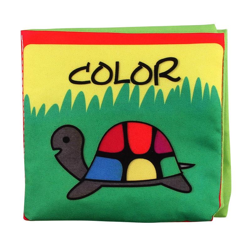 Direct Sale Infant Baby Fabric Book Palm Book Educational Toy With Sound Paper Bag