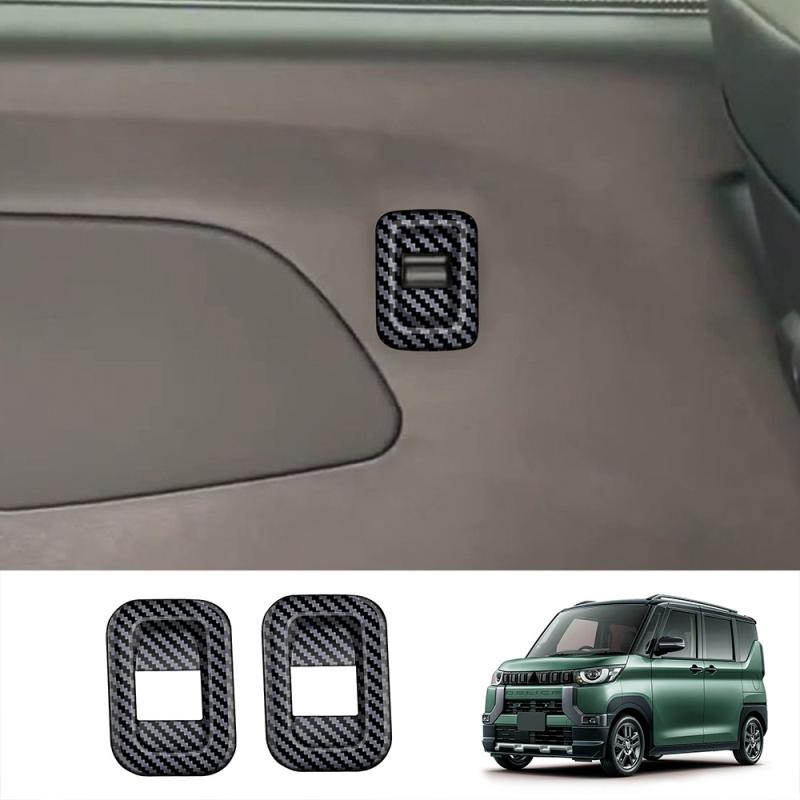 For Mitsubishi Delica MINI 2024 ABS carbonfiber interior Accessories Roof readlamp air conditions outlet door handle cover