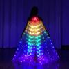 LED Butterfly Wing Illuminated Adult Dance Luminous Glowing Light Up Party Costumes Multicolored