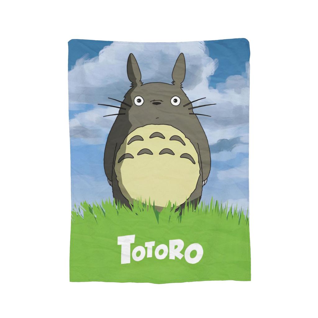 Anime Tonari No Totoro blanket Cover Fleece T-Totoros Cute Warm Throw blanket for Home Couch Bedroom Quilt