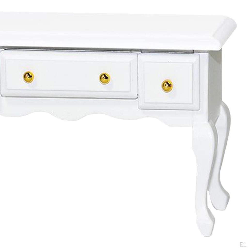 Аксессуары для украшения кукольного домика, масштаб 1/12, маленькая мебель, миниатюрный рабочий стол для