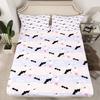 Halloween Ghost Bat Cartoon Pattern Sheet Four-Piece Bedroom Room Dormitory Bedding Decoration