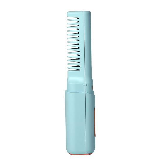 Cordless Ceramic Hairdressing Comb 3 Temperature Adjustable Hair Straightener USB Rechargeable Fast Heating Electric Hair Styling Detangling Brush