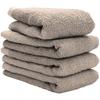 Hiorie Face Antibacterial and Set of Gray Instant Water Indoor Drying (Hiorie) Japanese-made Towel, Deodorizing, Hotel-style Towel, 4, Beige,
