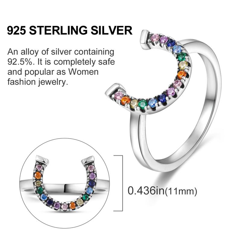 Оригинальный дизайн сверкающих циркониевых подков стрекоза палец кольца для женщин девушки ювелирные изделия серебряного цвета роскошное кольцо необычный подарок