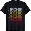 Футболка с узором 'Jackie Retro Wordmark' - Винтажный стиль