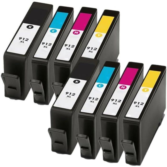 Pack of 10 Compatible HP 912 XL Cartridges for OFFICEJET All-In-One Printers 8010 To 8026