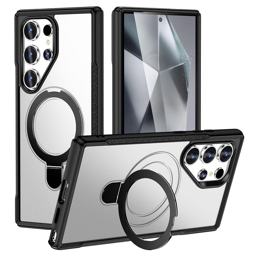 For Samsung Galaxy S23 Ultra Case with Magnetic Kickstand TPU+PC Anti Drop Phone Cover