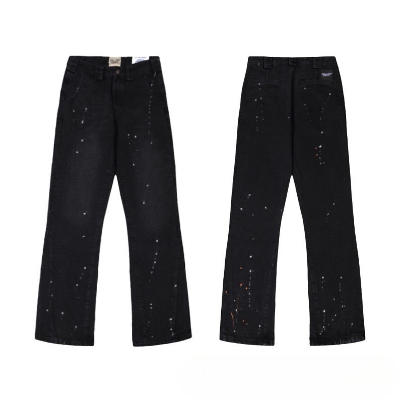 Fashion Print Jeans Loose Casual Sports Denim Pants for Men and Women