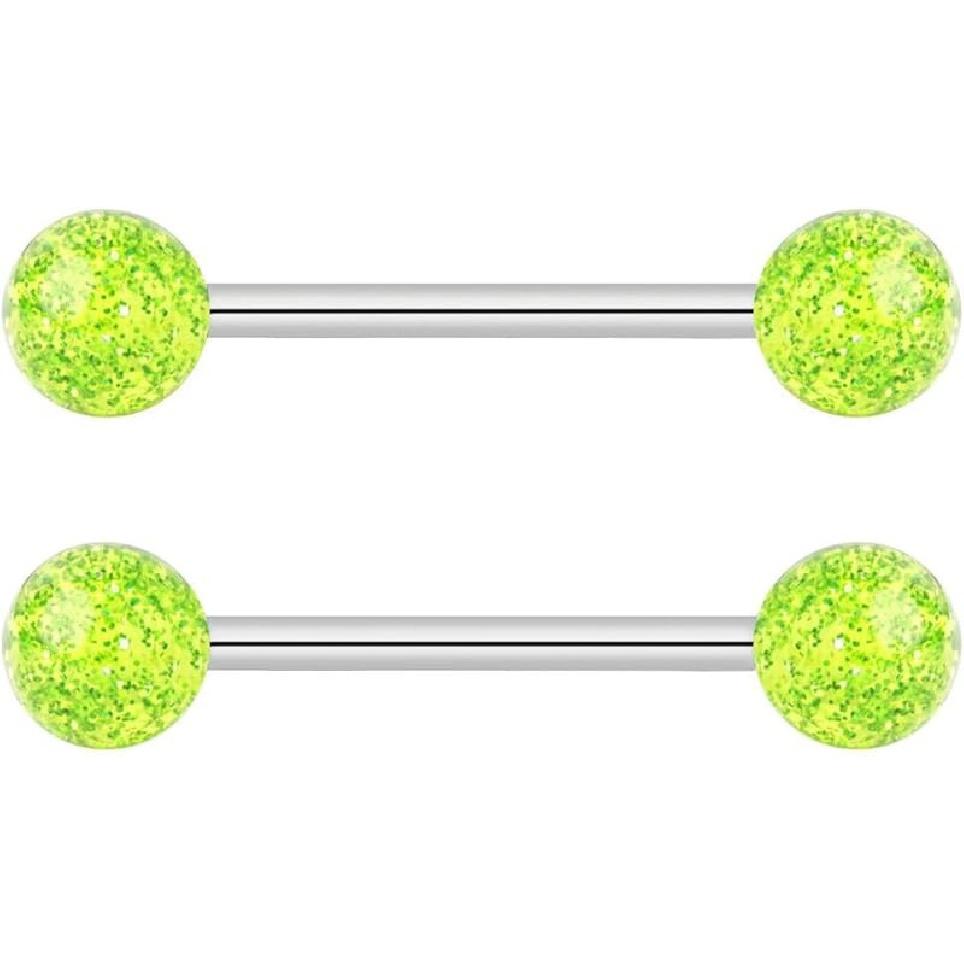 Украшения для тела Forbidden, костюм со штангой 14 грамм, штанга для сосков, плоскогубцы, 16 мм(5/8 дюйма)Кольцо Super Flash для языка/сосков, костюм для штанги с кольцами, конец 6 мм