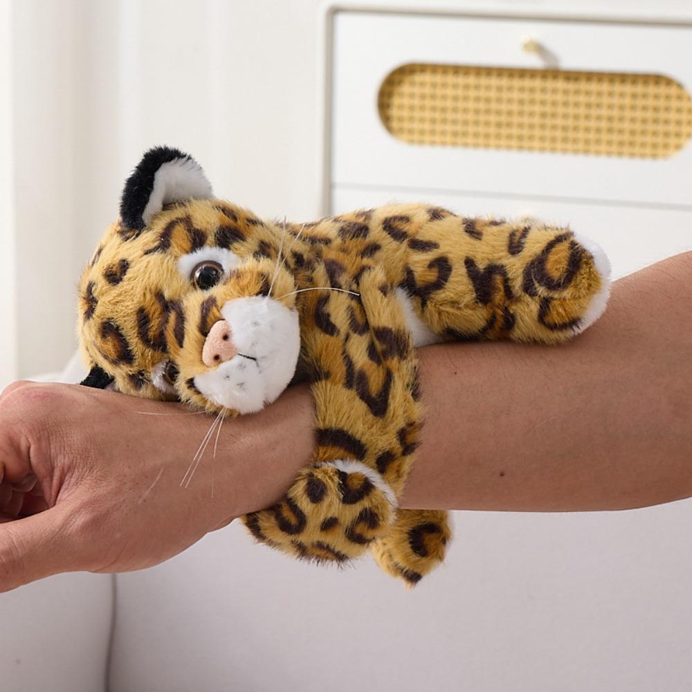 Rabbit Leopard Animal Slapping Wristband Forest Animal Plush Hand Ring  Children Game Props