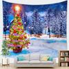 Рождественская елка гобелен Рождественский фон украшение гобелен настенный