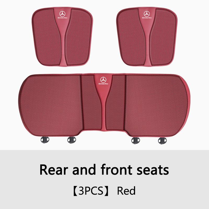 SFX1  High Quality Car Seat Breathable Cushion Mesh Seat Pad Anti-Slip Protector For Mercedes Benz C E S Class GLC GLB GLE GLS Sticker