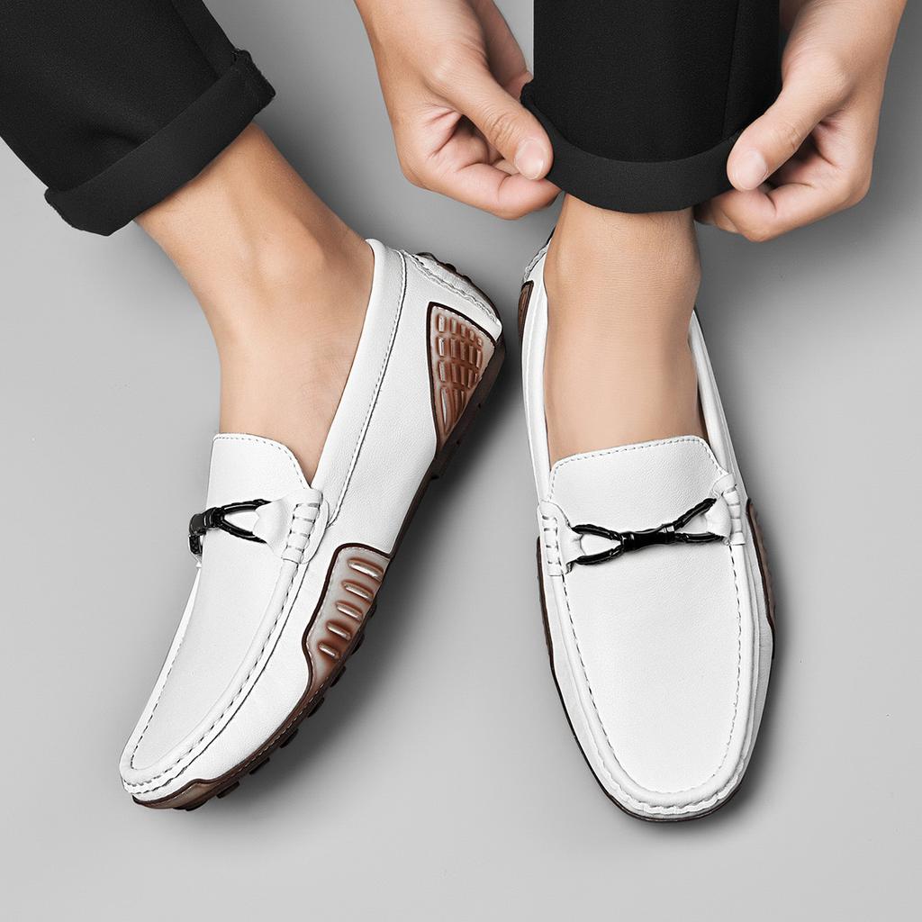 Fashion Hot Sale Men Casual Shoes Summer High Quality Comfy Lightweight Outdoor Men's Loafers British Style Boat Shoes Zapatos Hombre