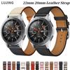 LUJING 22mm 20mm Teri tasma Samsung Galaxy 3/4/5 Gear S3 Huawei watch 3/GT3 Pro uchun Bilaguzuk Soat tasmasi Kamar Amazfit GTR/Stratos uchun tasma