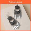Earrings Geometric Metal With Silver Tone For Casual And Formal Wear Party