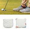 PU Leather Golf Putter Cover Magnetic Closure Design Nonslip Magnetic Golf Cover Leather Texture for Square Mallets