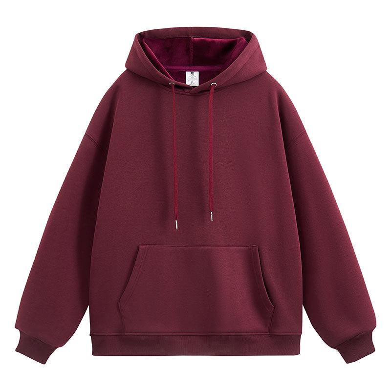 Customized 450G Silver Fox Fleece Hoodie - Student Class Uniform Sweatshirt with Custom Text, Image, or Logo for Team Events and Meetings