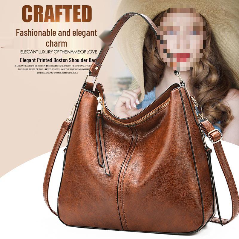 2025 Shiling Autumn Women's Handheld Crossbody PU Tote - Large Capacity