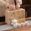Light Luxury Qianli Jiangshan Kung Fu Tea Set Company Anniversary Opening Housewarming Wedding Gift for Customers and Teachers