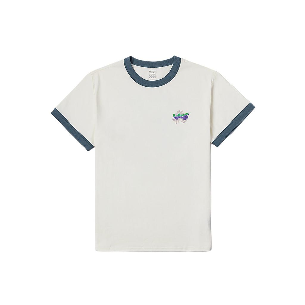 Vans Fashionable Versatile Round Neck Short Sleeve T-Shirt Women Tops Off-White VN000NMMFS8