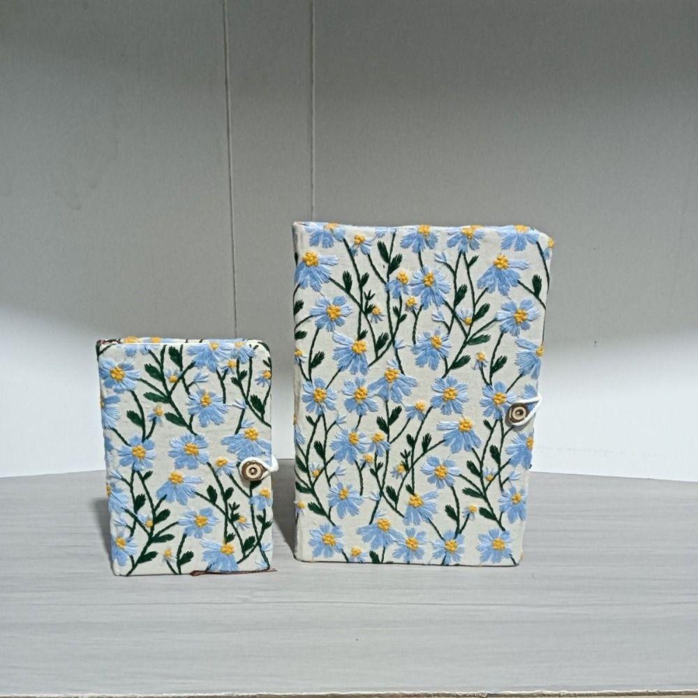 100 Sheets Cloth Notepad A5/A6 Diary Notebook High Quality Fabric Embroidery Notebook